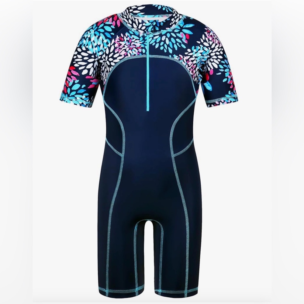 Kids Floral Navy Rashguard